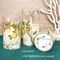 Set of 3 Lemon Decor Glass Flameless Candles – Flickering Battery-Operated LED Wax Pillars with Remote & Timer, Perfect for Spring, Holiday, and Home Décor
